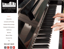 Tablet Screenshot of northtexaspiano.com